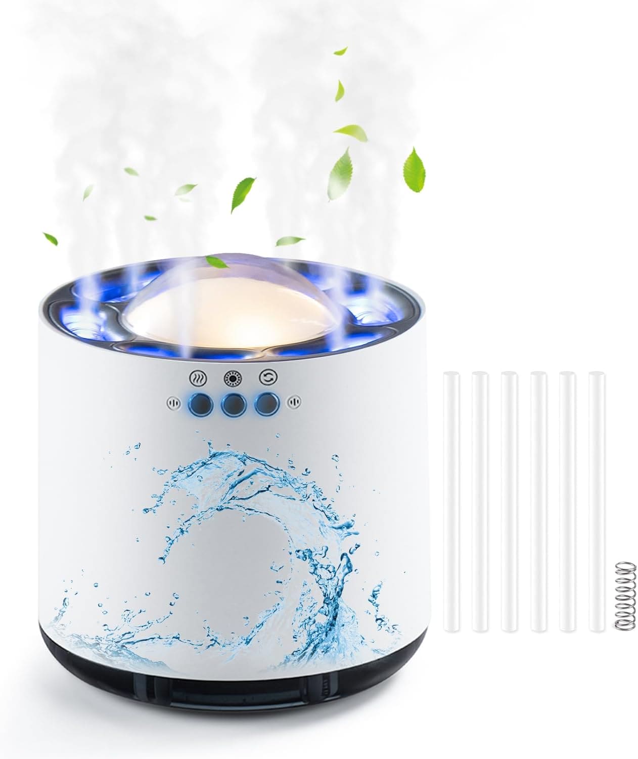 6 Nozzle Dynamic Humidifier, Mist Air Humidifier with Colorful LED Light, Home RGB Led Light Aroma Diffuser 6 Nozzle Dynamic Humidifier, Mist Air Humidifier with Colorful LED Light, Home RGB Led Light Aroma Diffuser